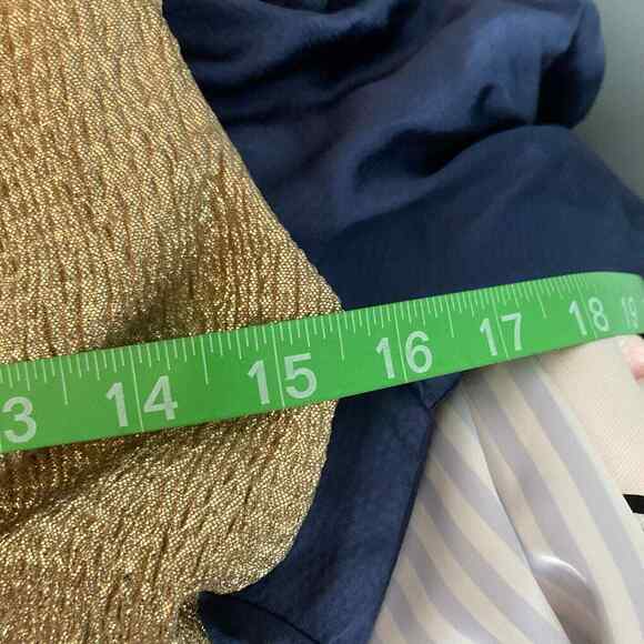 David Meister Gown Womens Sz 2 Gold Metallic Evening Gown Lace‎ Sequin Twist - Picture 8 of 10